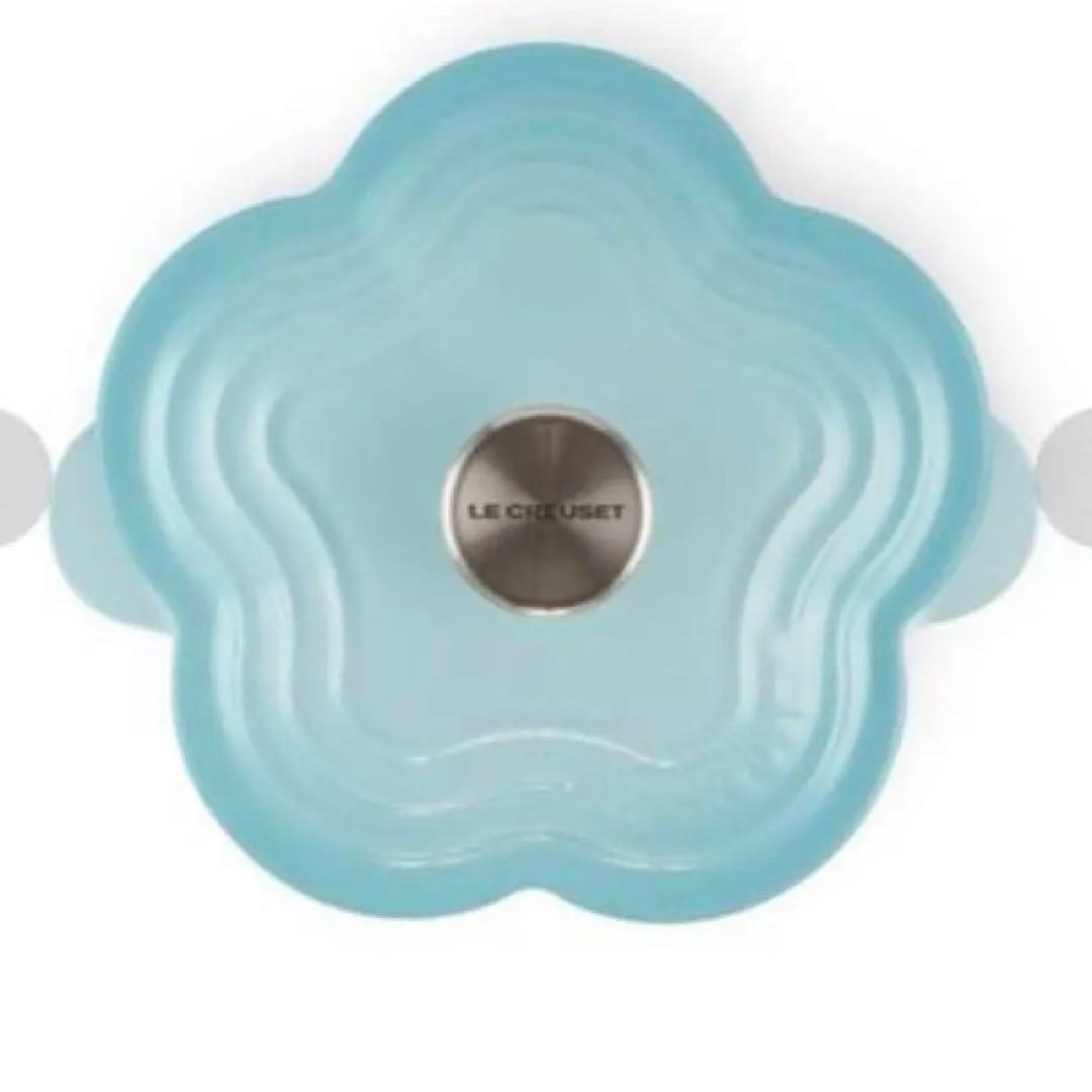 《新品》Le Creuset ココット・フルール ビリストブルー