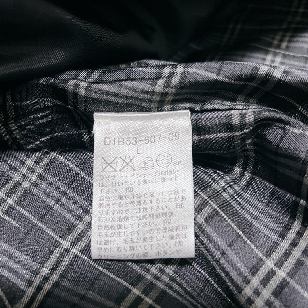 BURBERRY BLACK LABEL カシミヤ混　トレンチコート銀ボタン L