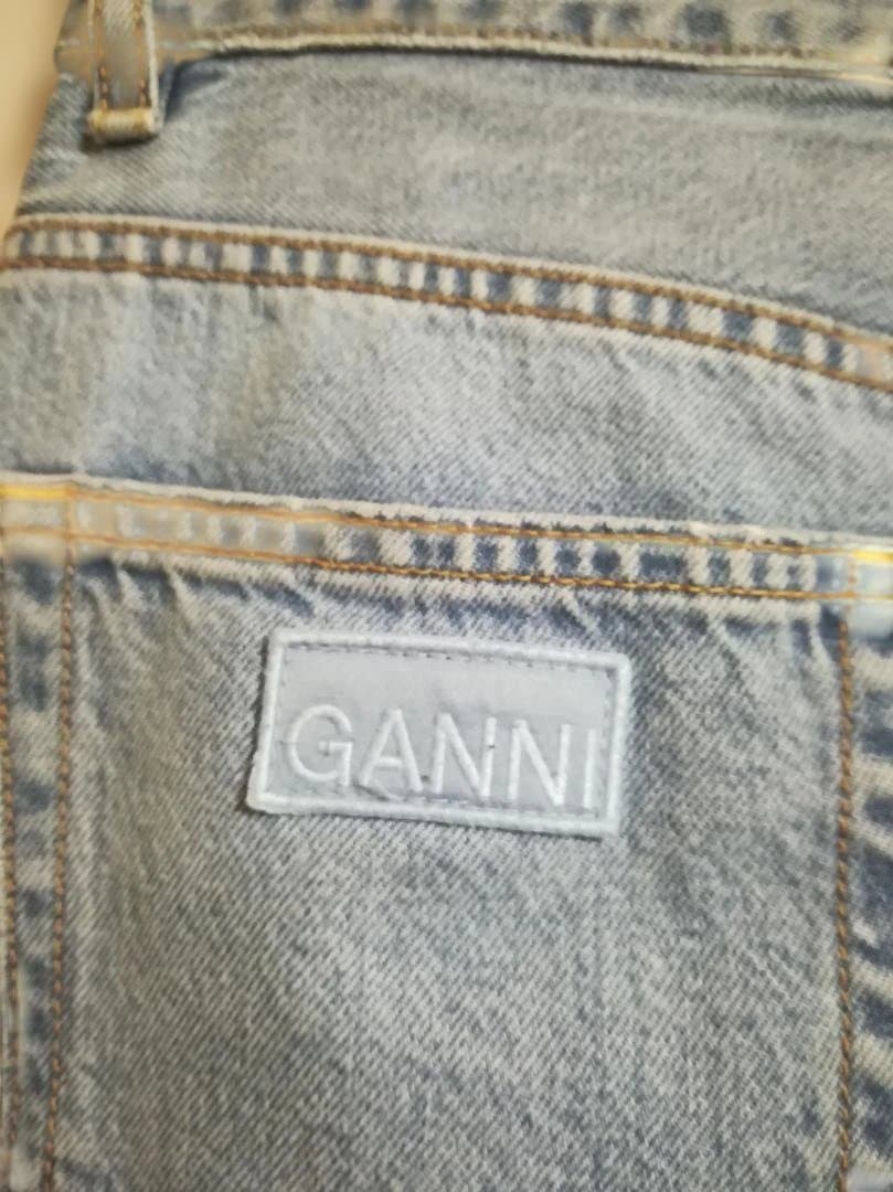 GANNI 23AW ハイウエスト デニムパンツ ライトブルー MAGNY 27