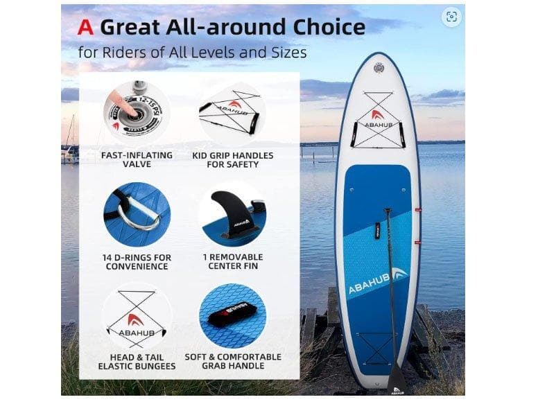 Abahub sup 中古ボード インフレータブル 全長320cm パドル他付き