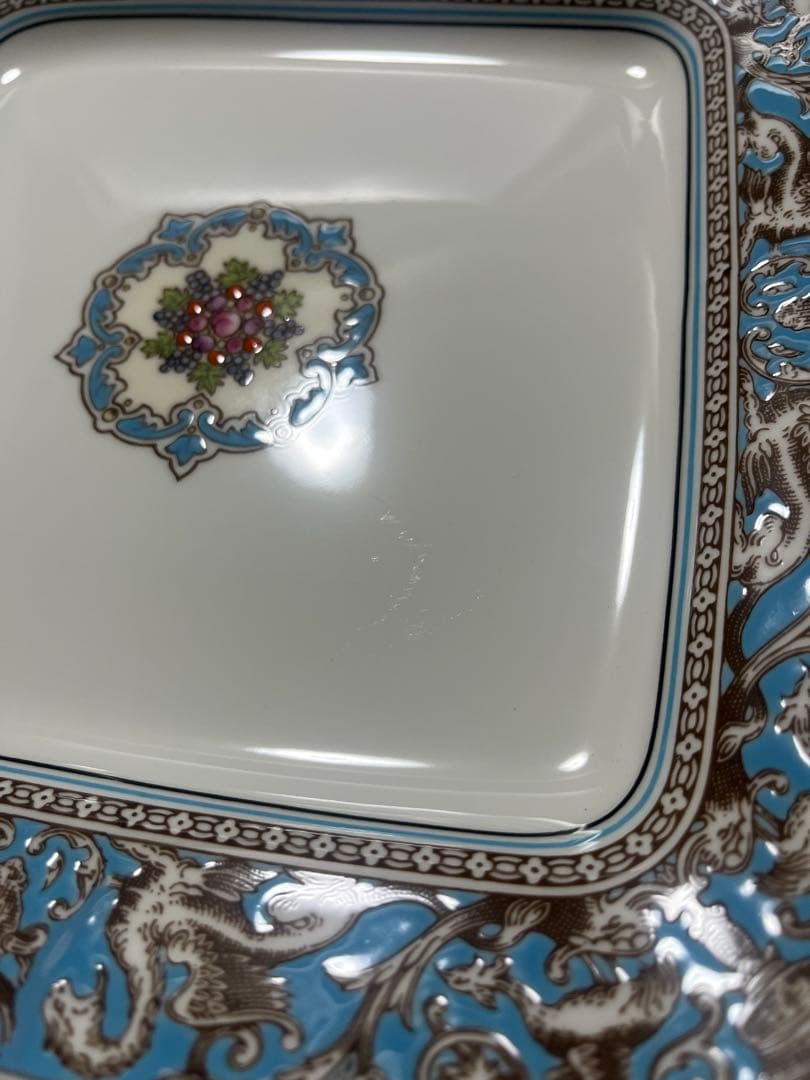  大皿　英国　アンティーク　ビンテージ　角皿　オードブル　高級