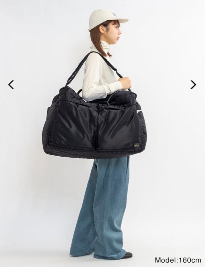 【希少】PORTER TANKER ダッフルバッグ ブラック Lサイズ 廃盤レア