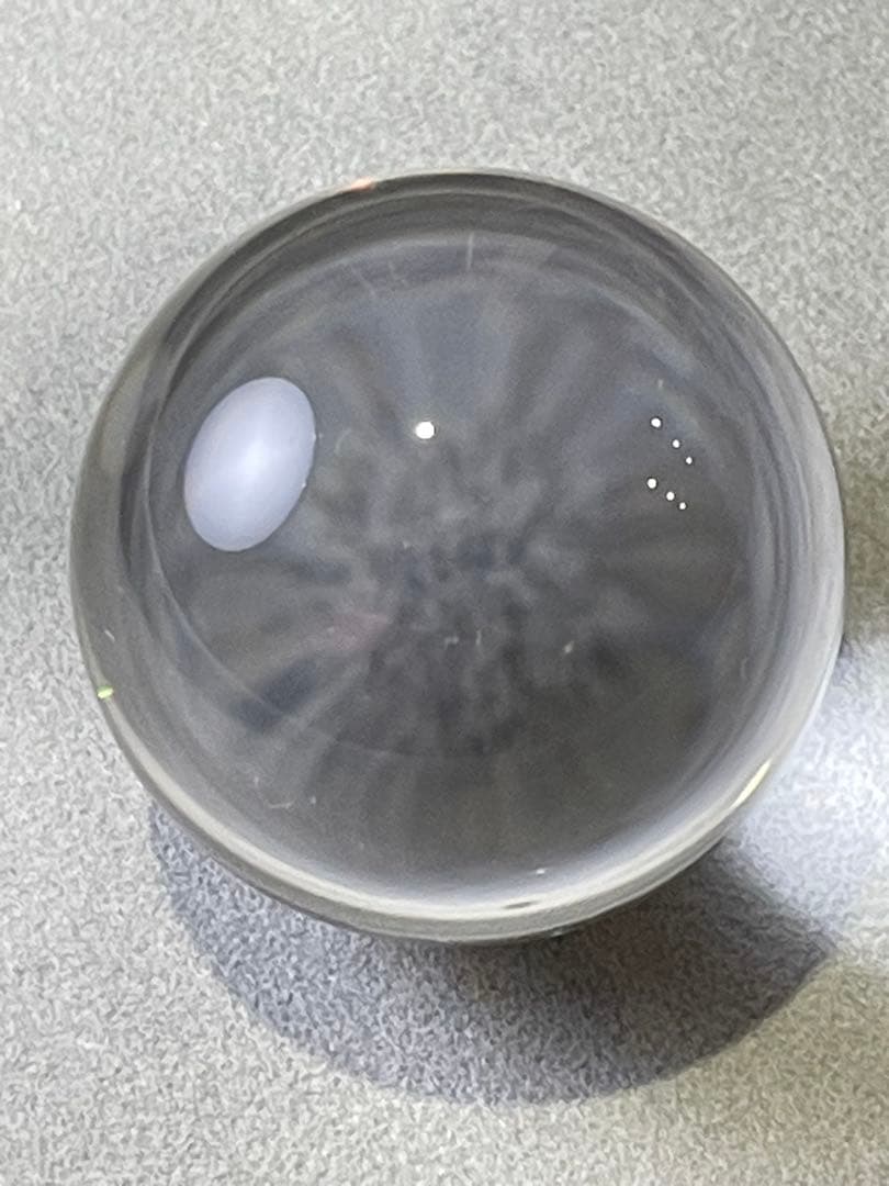 ①【鑑別書付き】天然ブラジル産 水晶 丸玉 33mm 248ct