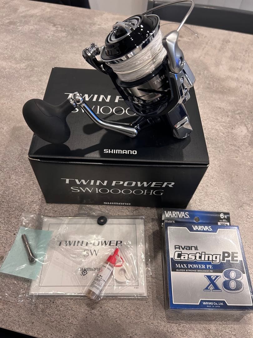 21ツインパワーsw10000HG 美品　pe６号付き　早い者勝ち