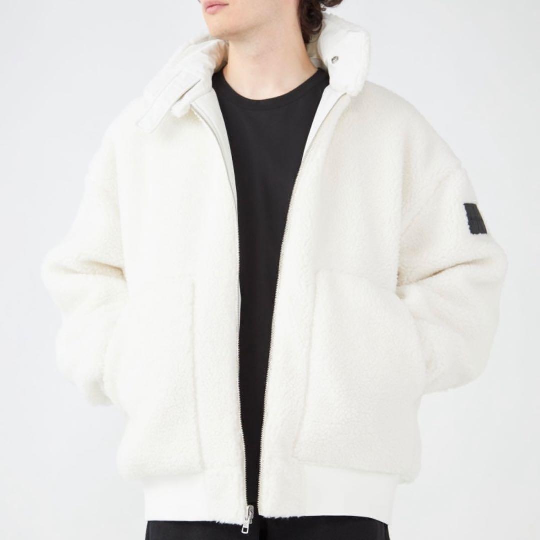 タグ付き カルバンクライン リバーシブル シェルパボンバージャケット L