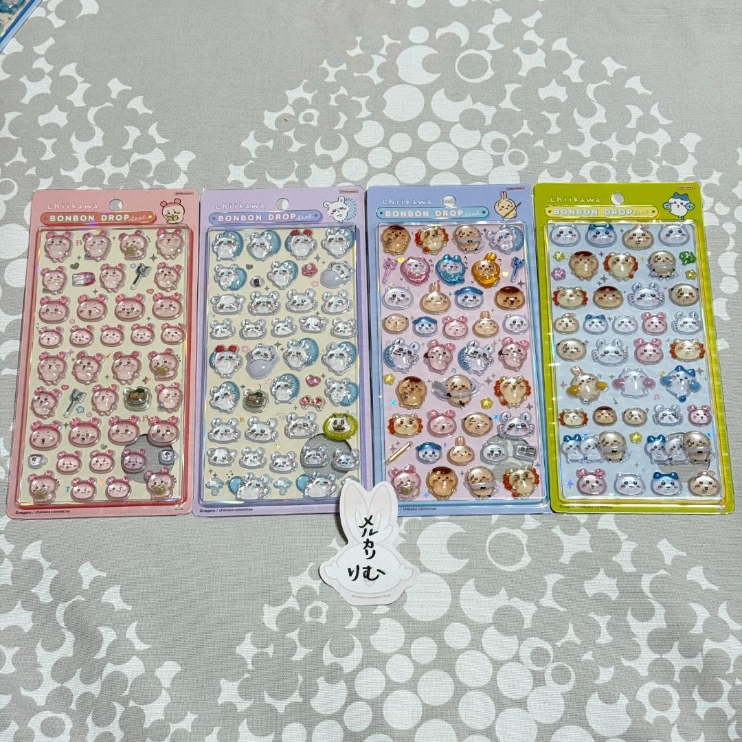 〈購入後24時間以内発送〉ちいかわ ボンボンドロップシール 4点セット
