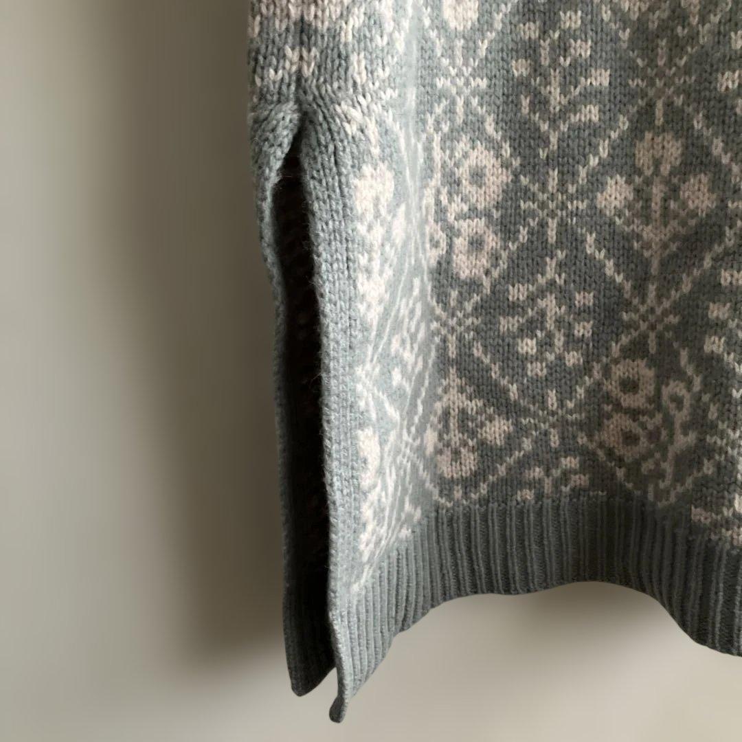 ツハル モチーフ柄 ジャカード ニット コート 新品未使用