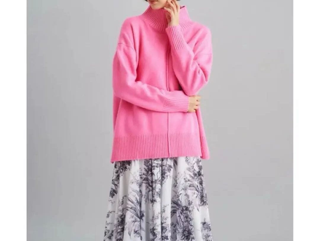 Diagramリラクシールーズニット　ピンク　 グレースコンチネンタル　タートル