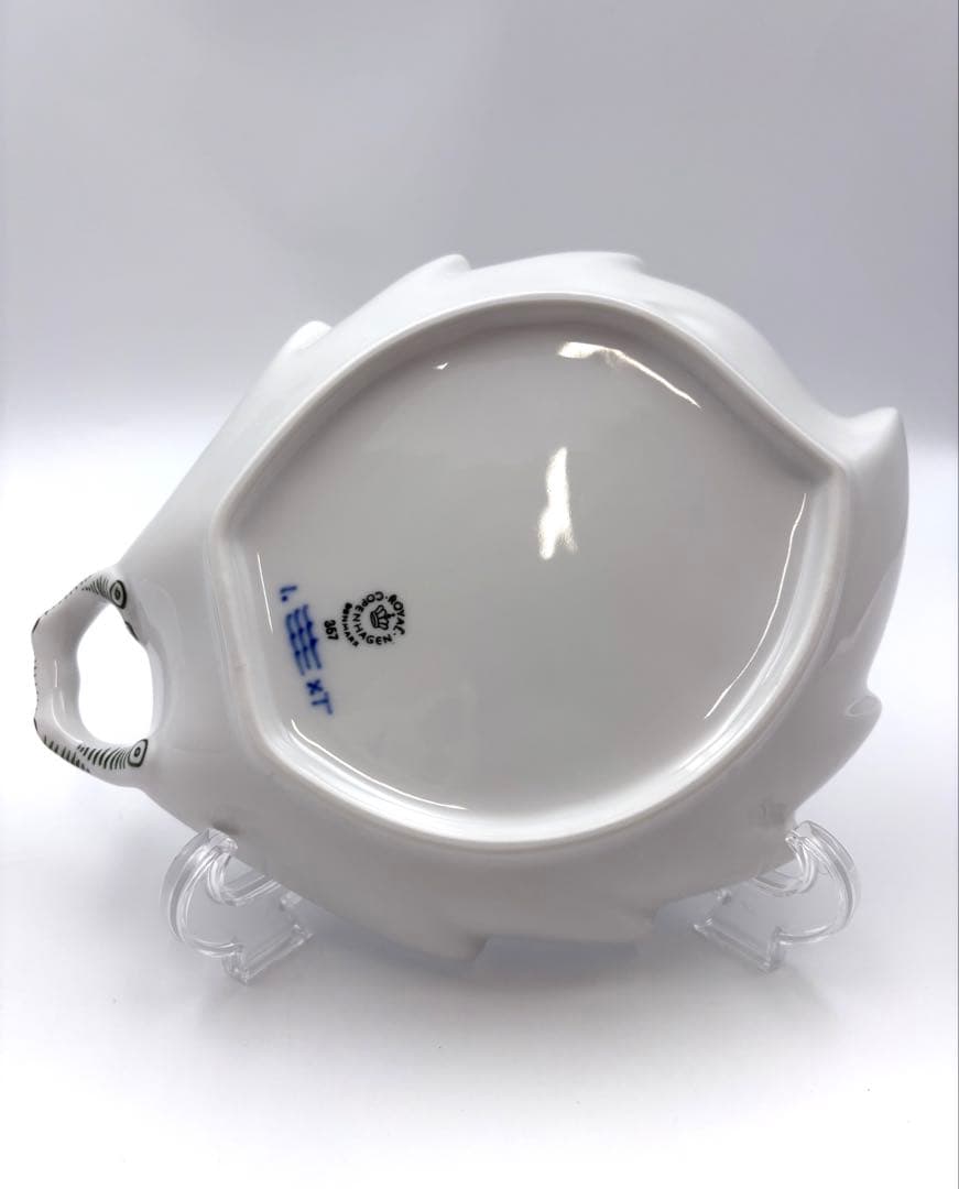 【希少】未使用保管品 ロイヤルコペンハーゲン　グリーンフルーテッド　リーフ皿箱付