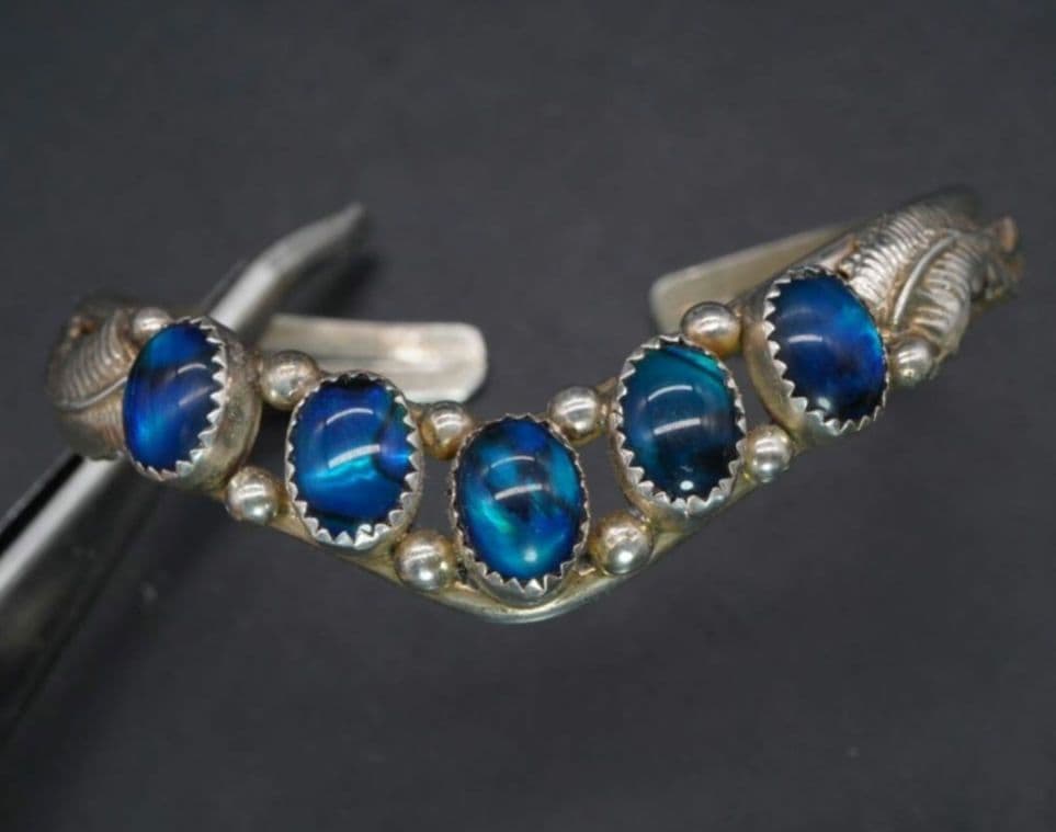 ジャック　シェル アバロン SILVER シルバー バングル　ブレスレット