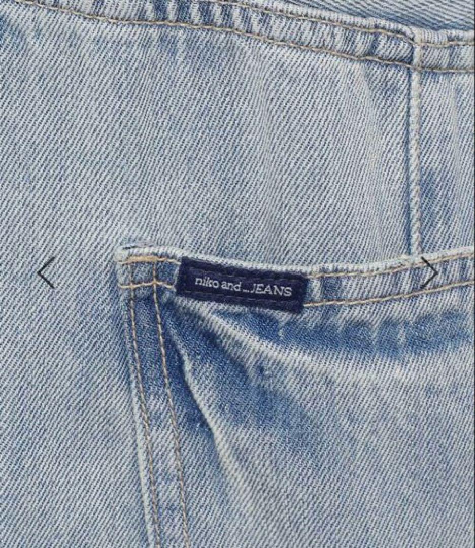 ニコアンド NKJ2026SS 3Dドロップデニムパンツ　L