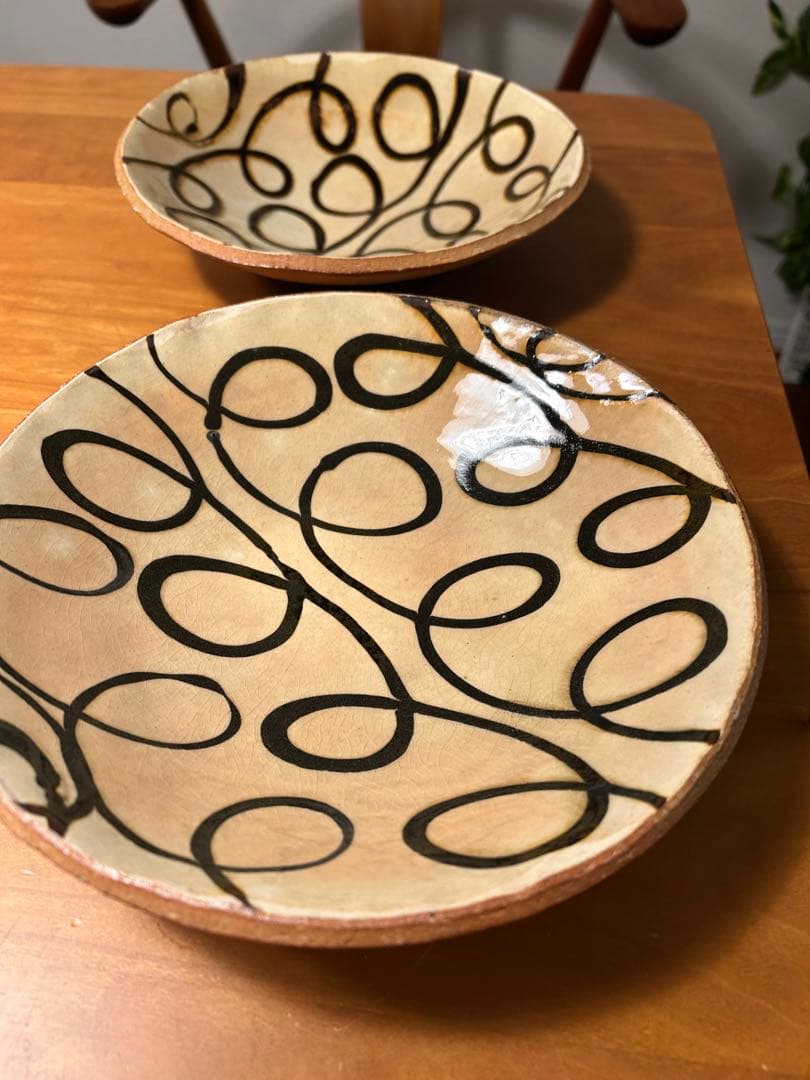 前野直史さん　くるくるスリップウェア　2点セット