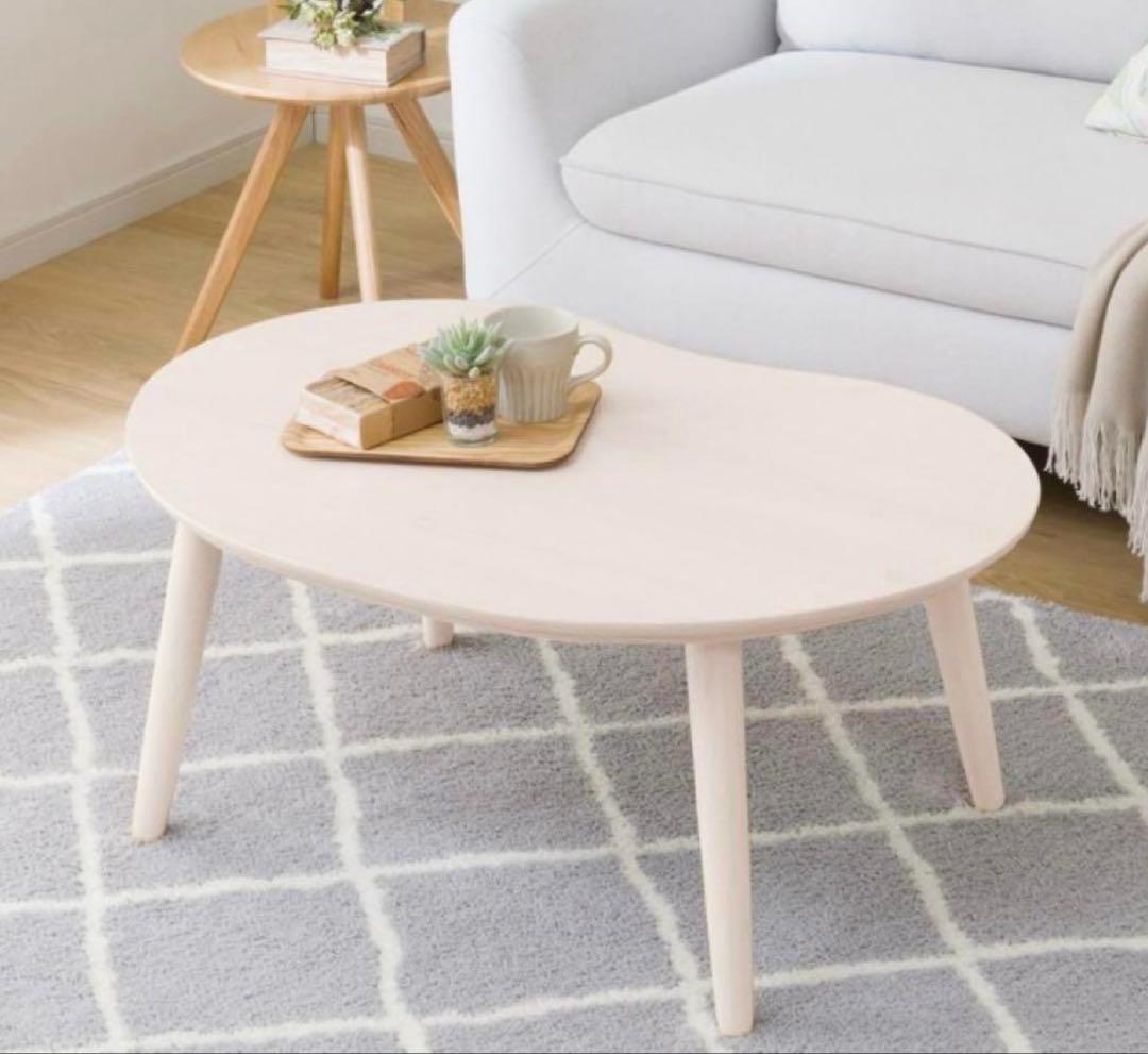 ニトリ ローテーブル兼こたつ　豆型　説明書付き