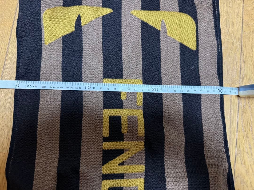 FENDI ストライプ柄 マフラー 180.0 x 30.0 cm