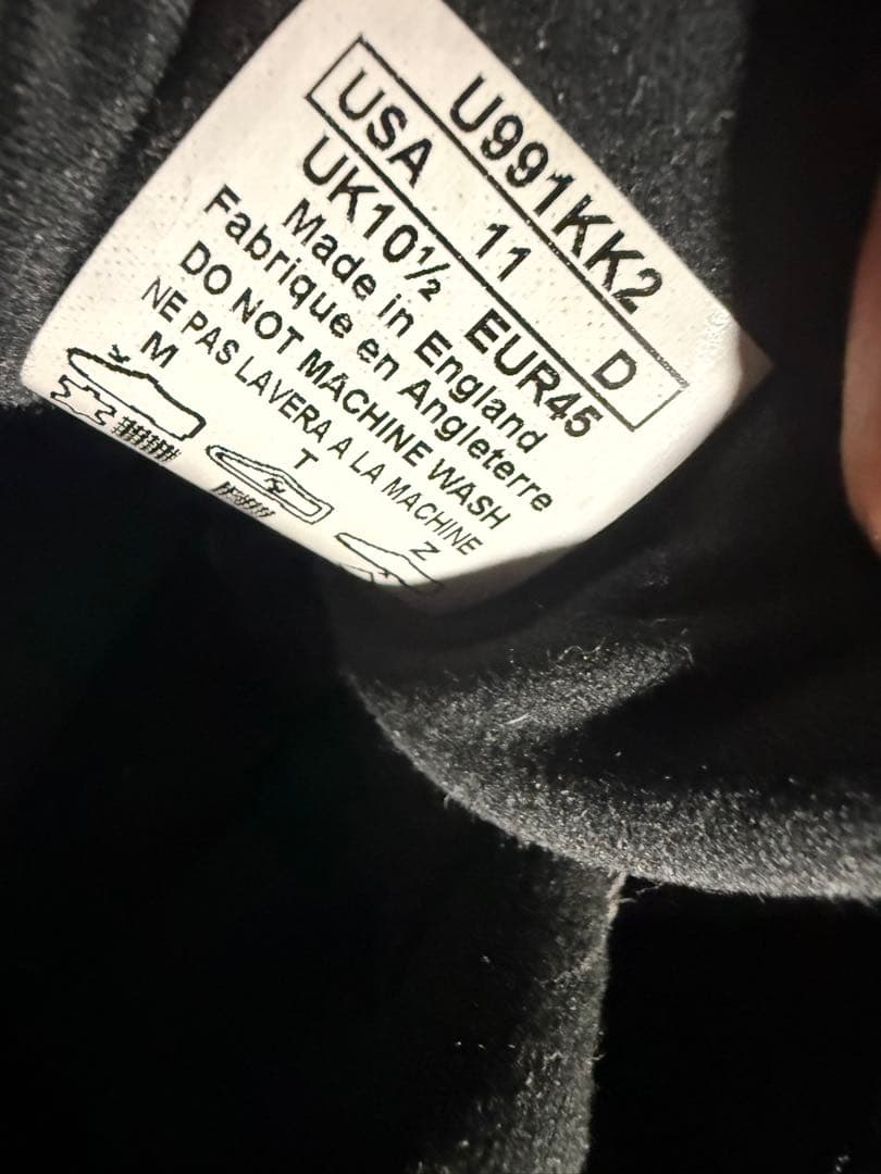 New Balance U991KK2 BLACK 29㎝ 希少 完売