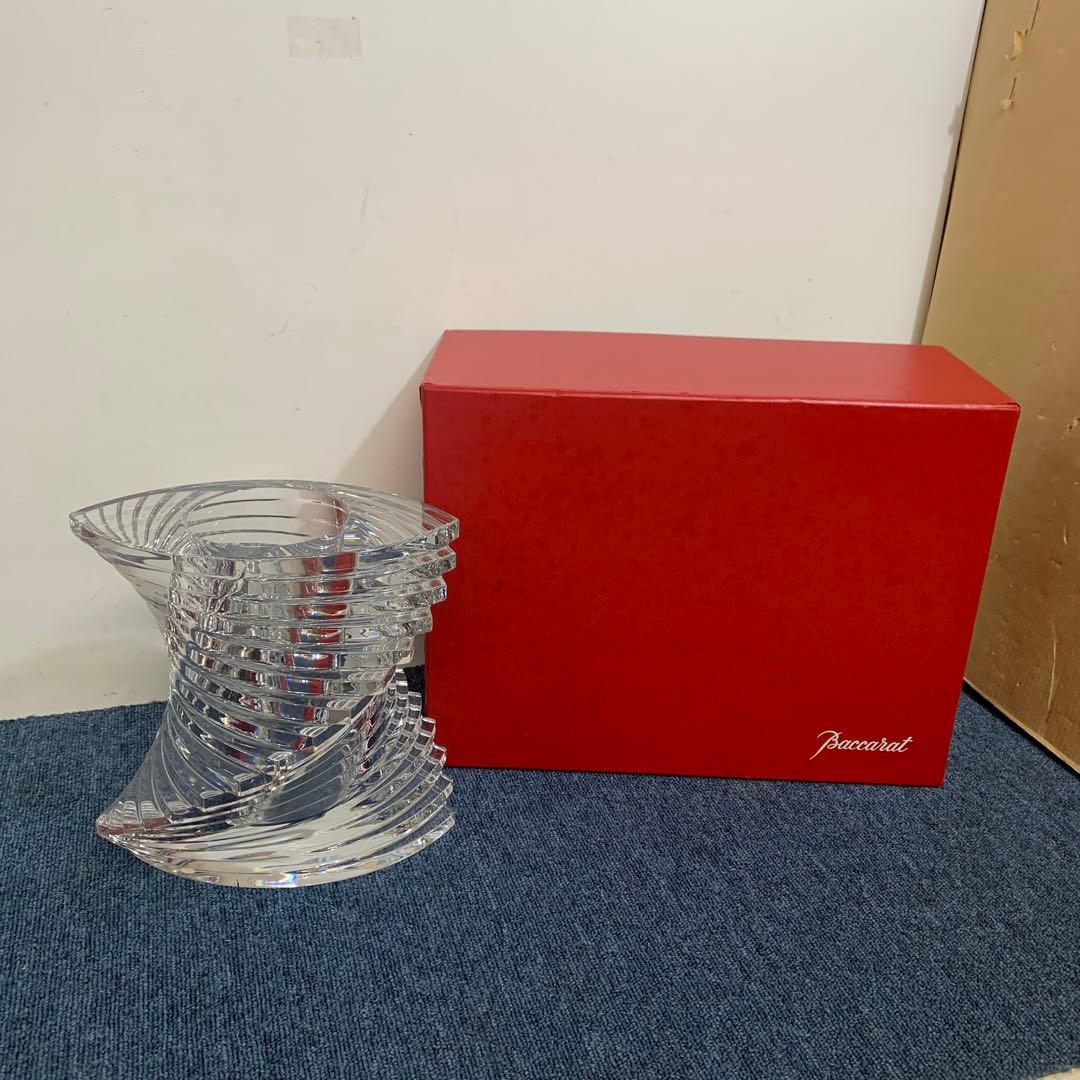 Baccarat バカラ twistツイスト ベース 花瓶 Lサイズ 23cm