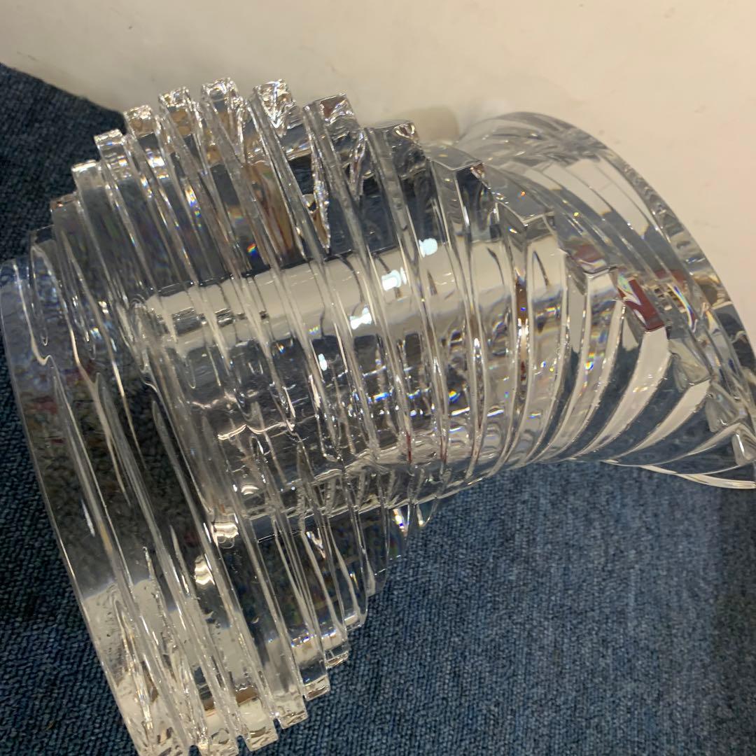 Baccarat バカラ twistツイスト ベース 花瓶 Lサイズ 23cm