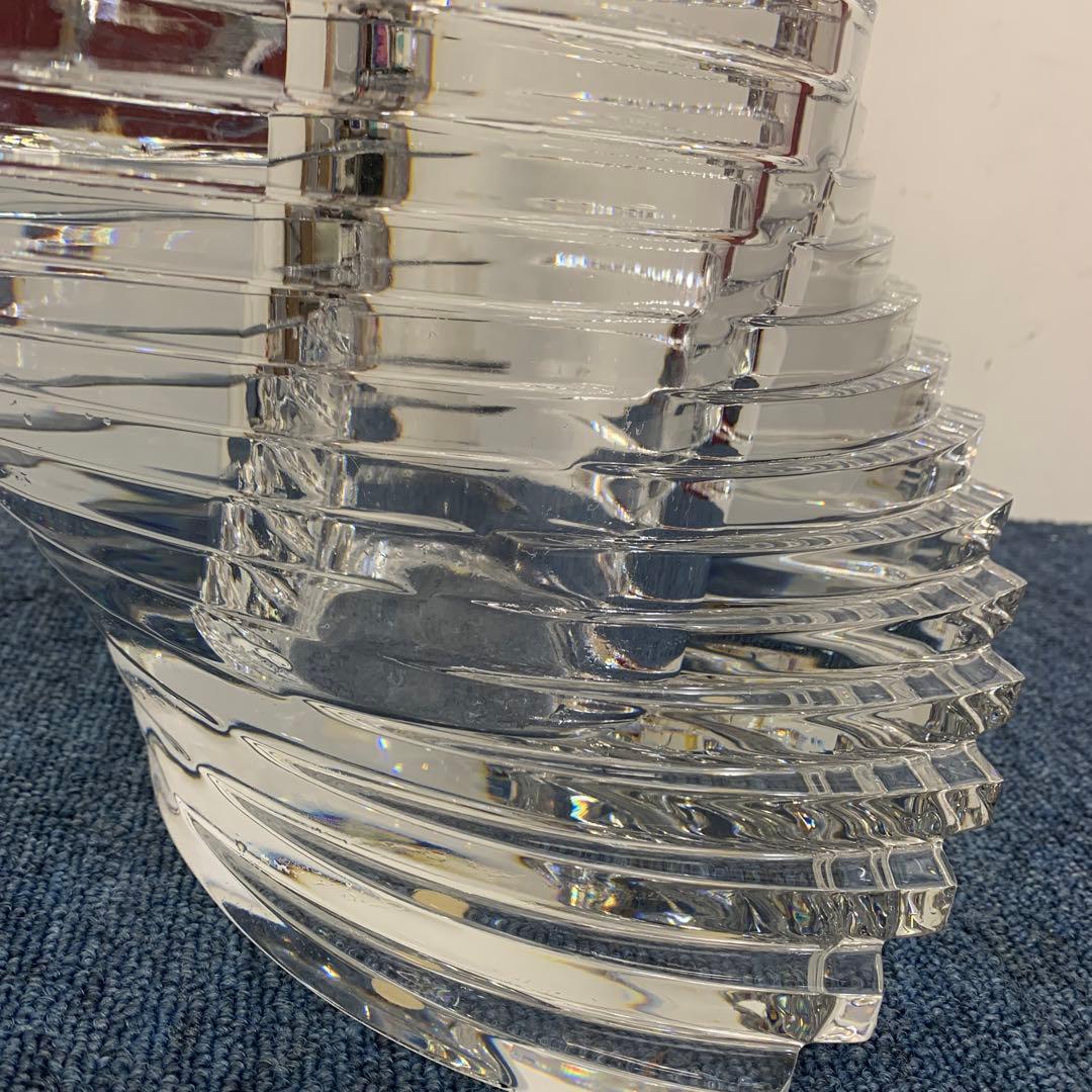 Baccarat バカラ twistツイスト ベース 花瓶 Lサイズ 23cm