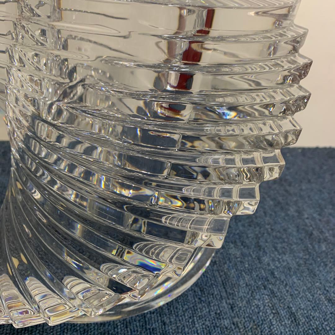 Baccarat バカラ twistツイスト ベース 花瓶 Lサイズ 23cm