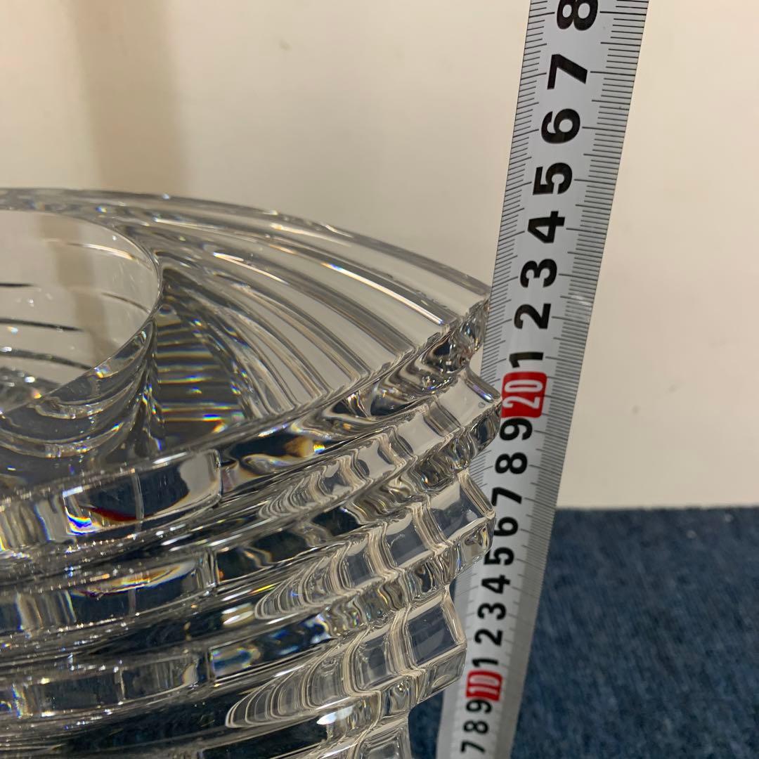 Baccarat バカラ twistツイスト ベース 花瓶 Lサイズ 23cm