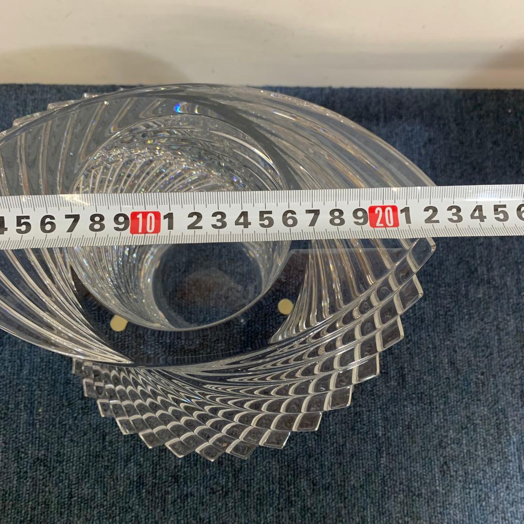 Baccarat バカラ twistツイスト ベース 花瓶 Lサイズ 23cm