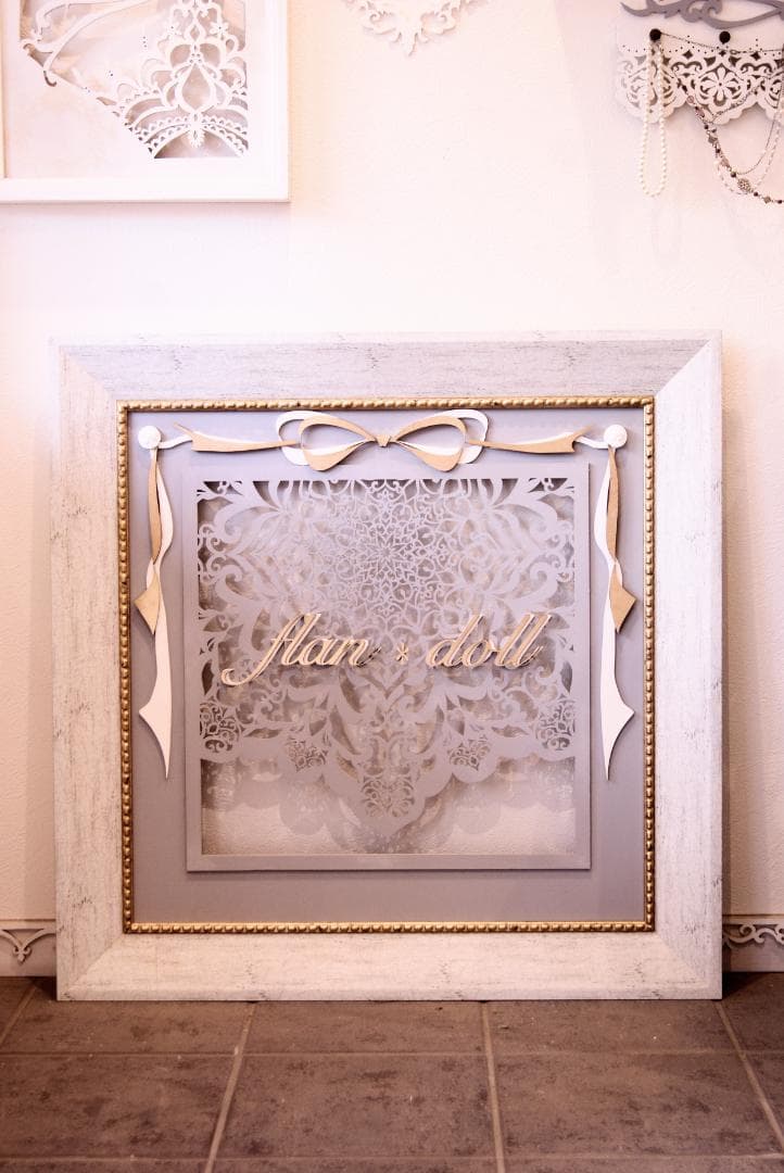 むにゅむにゅ ムニュムニュ 店パネル アートパネル フレーム シャビー