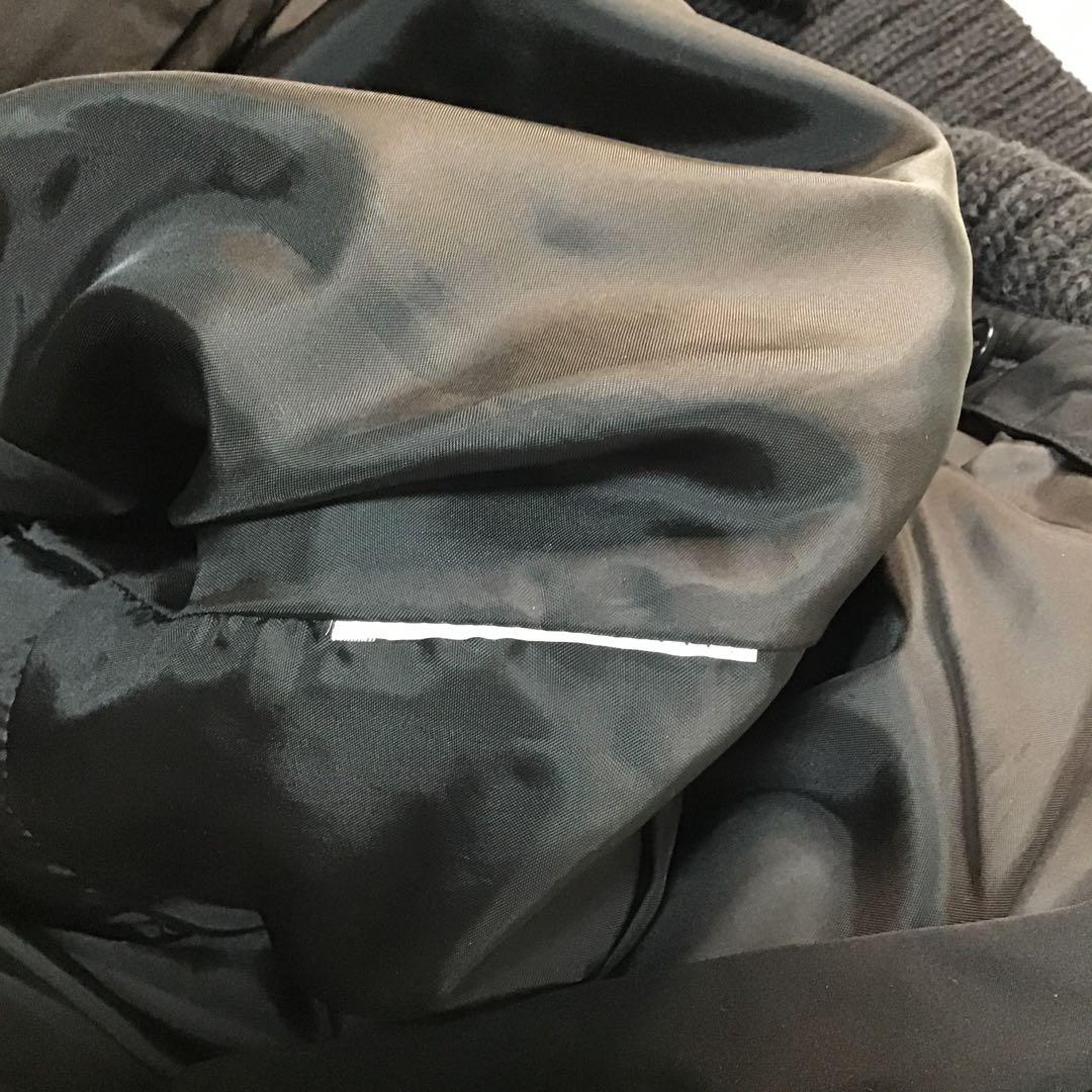 美品【Max&Co】 ダウンジャケット 黒 フード取り外し ベルト M～L相当