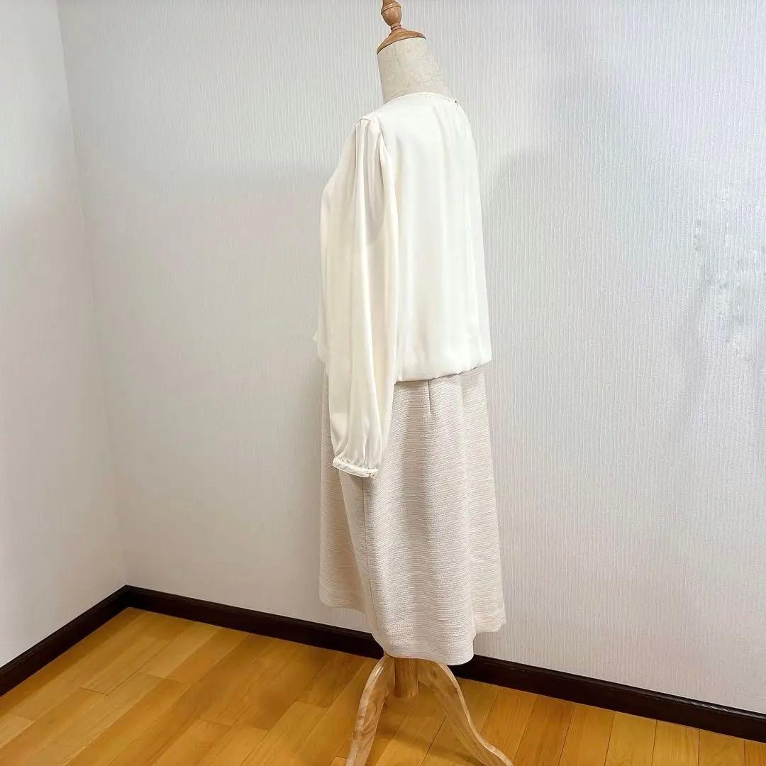 LEILIAN 切替ワンピース 17+ フォーマル セレモニー レリアン 異素材