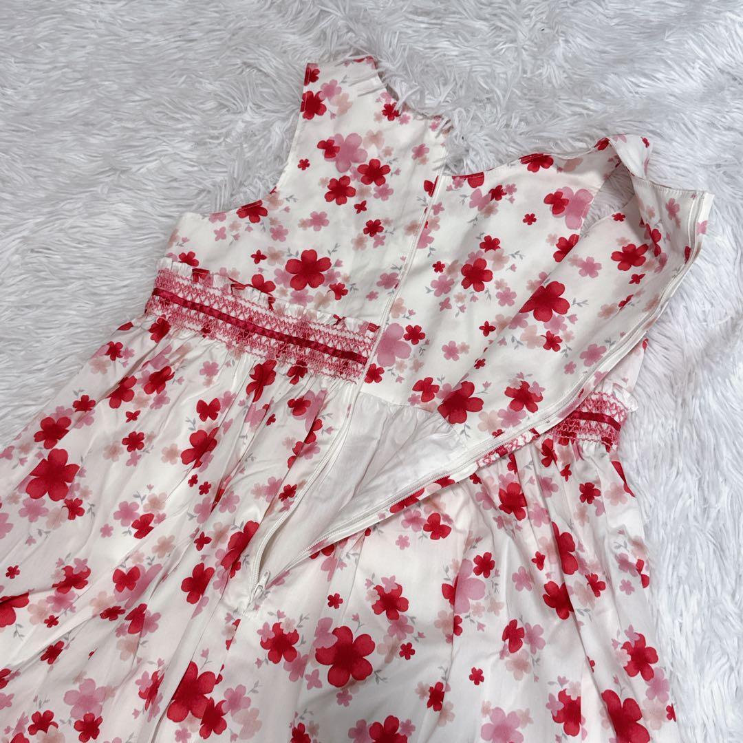 現行✨️MIKIHOUSE ミキハウス 花柄ワンピース チュール フレア 発表会