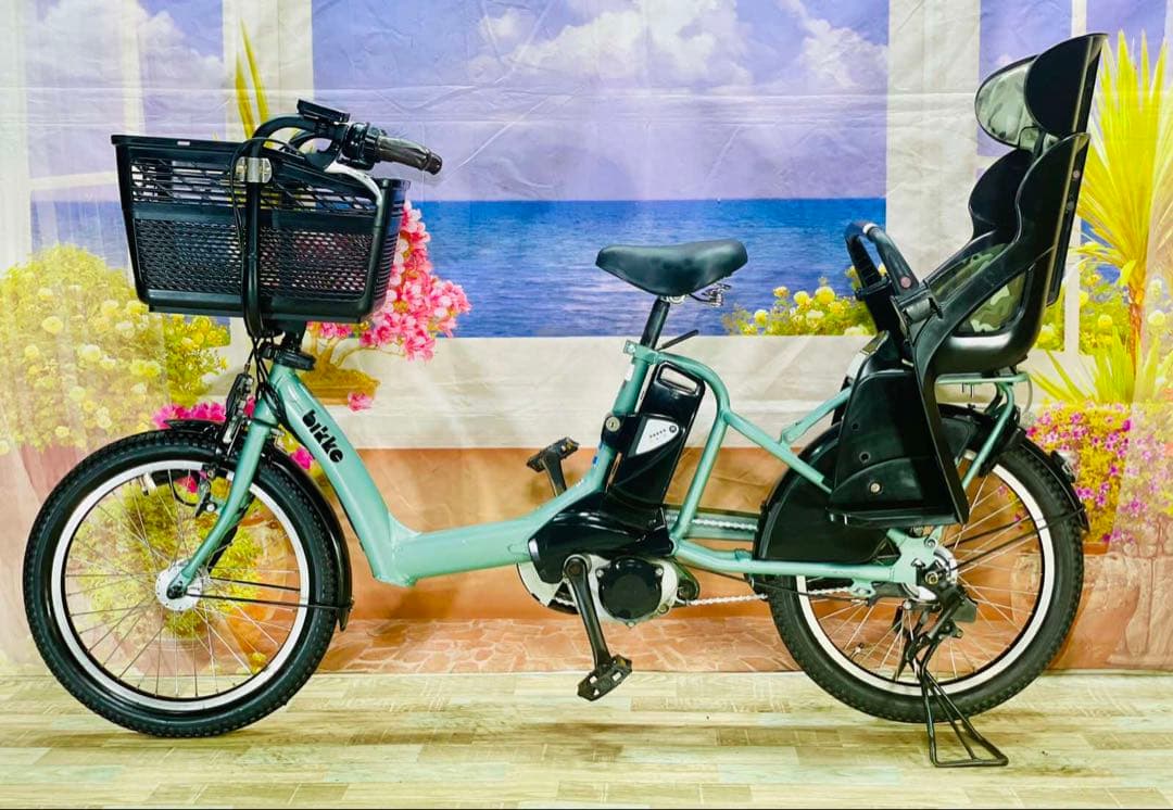 超人気！BIKKE ビッケ13AH⭐️ブリヂストン子供乗せ電動自転車Y2864