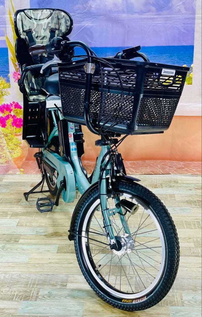 超人気！BIKKE ビッケ13AH⭐️ブリヂストン子供乗せ電動自転車Y2864