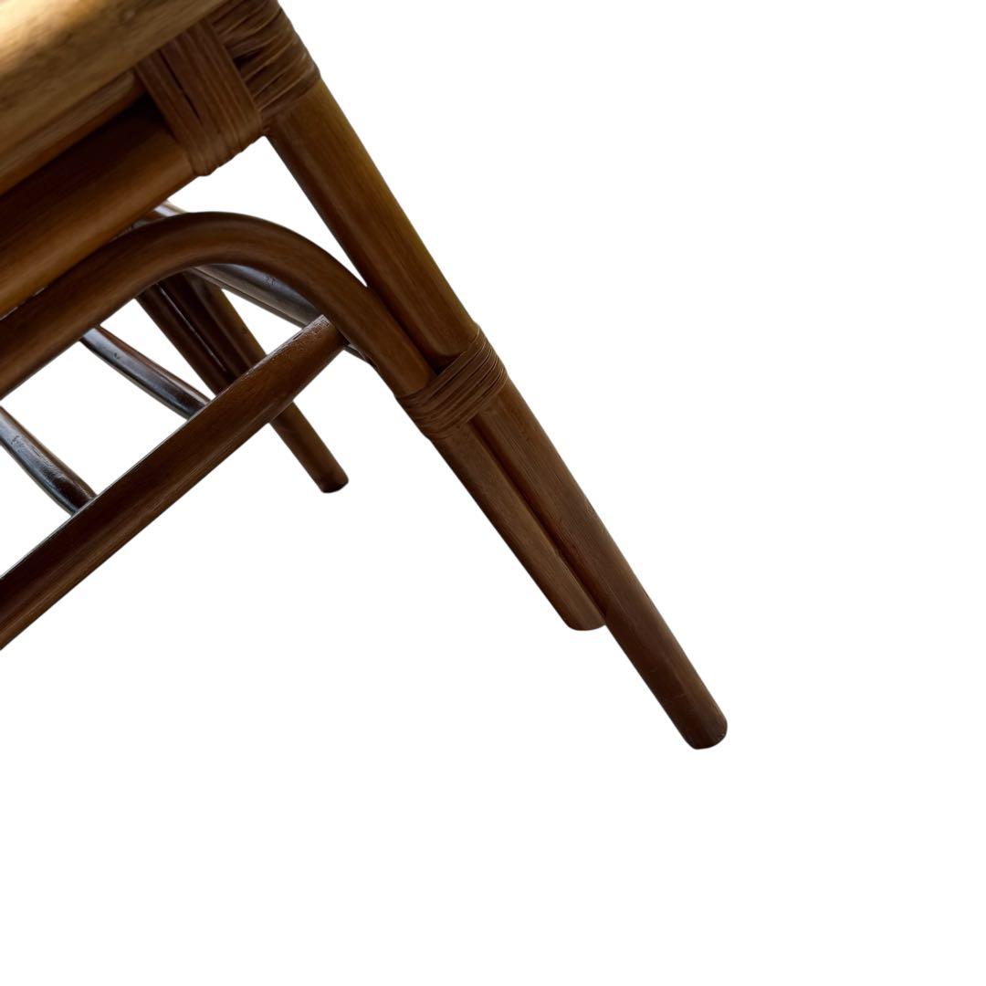 HR699 【木目が美しい】コスガ　kosuga コーヒーテーブル　籐　ラタン