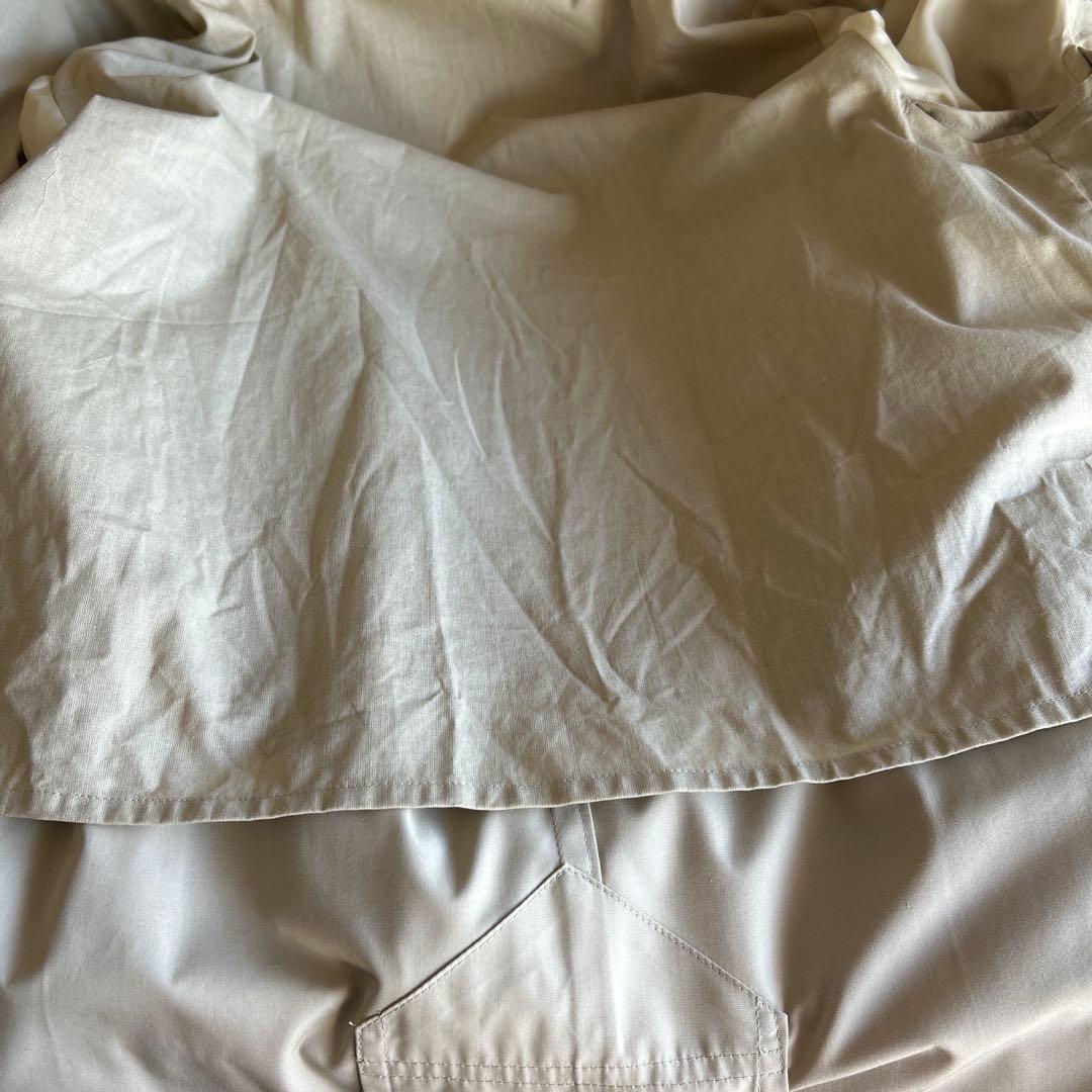 マルタンマルジェラ　メンズトレンチコート　スプリングコート　ベージュ　比翼仕立