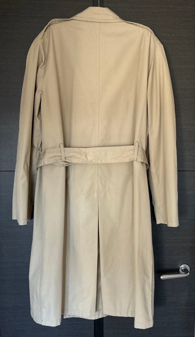 マルタンマルジェラ　メンズトレンチコート　スプリングコート　ベージュ　比翼仕立