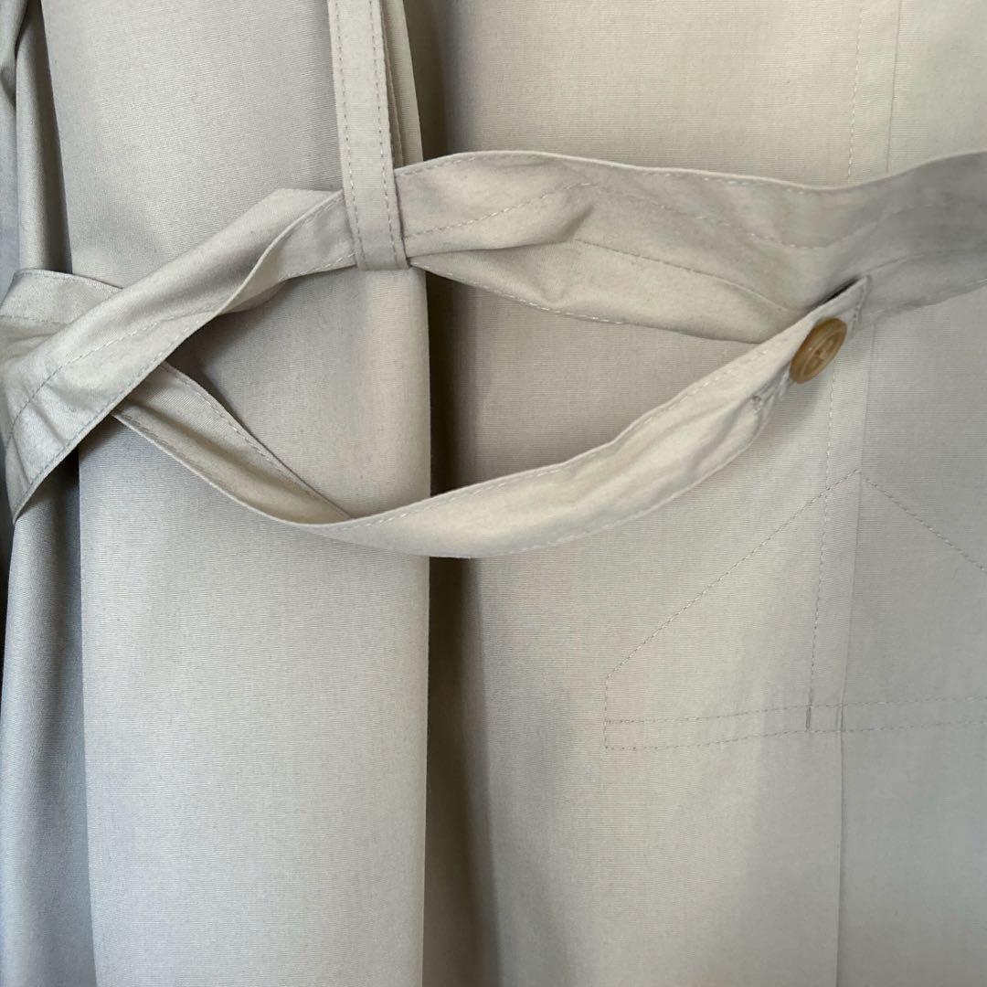 マルタンマルジェラ　メンズトレンチコート　スプリングコート　ベージュ　比翼仕立