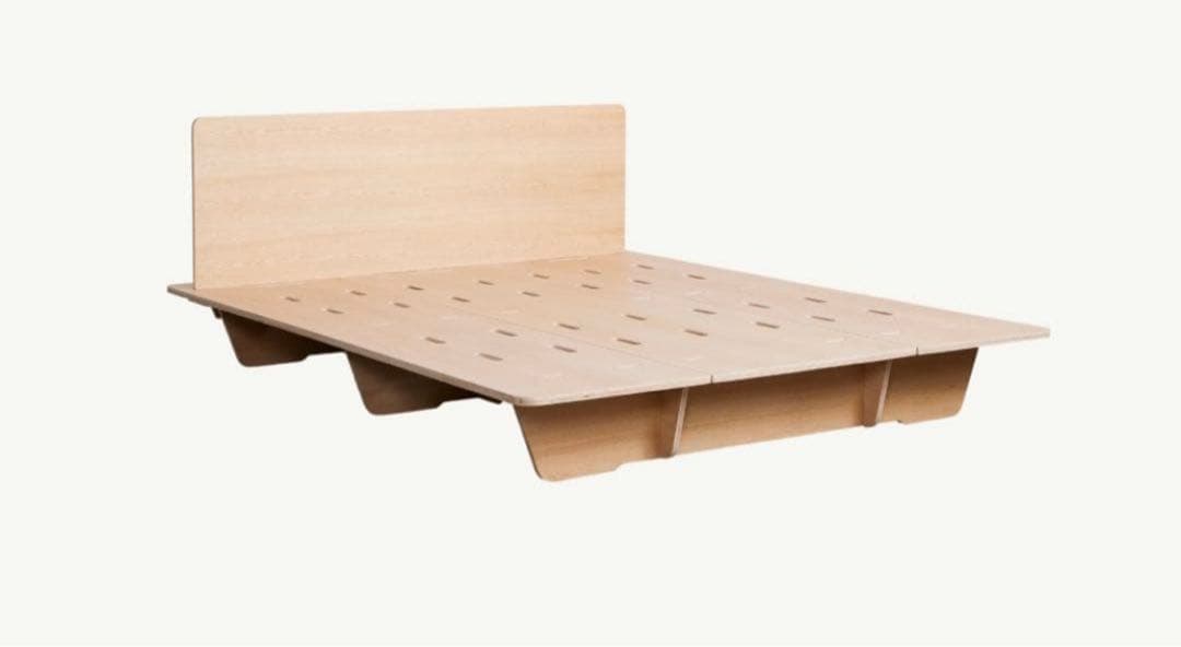 【コアラマットレス】木製ベッドフレーム　クイーンサイズ　指定地域送料無料