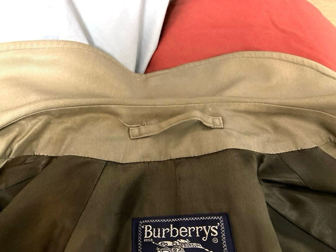 希少 英国製ビンテージ Burberryバーバリー ステンカラーコート4ポケット