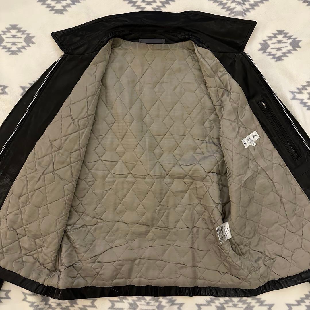 Paul Smith ポールスミス レザージャケット 黒 M シングルライダース