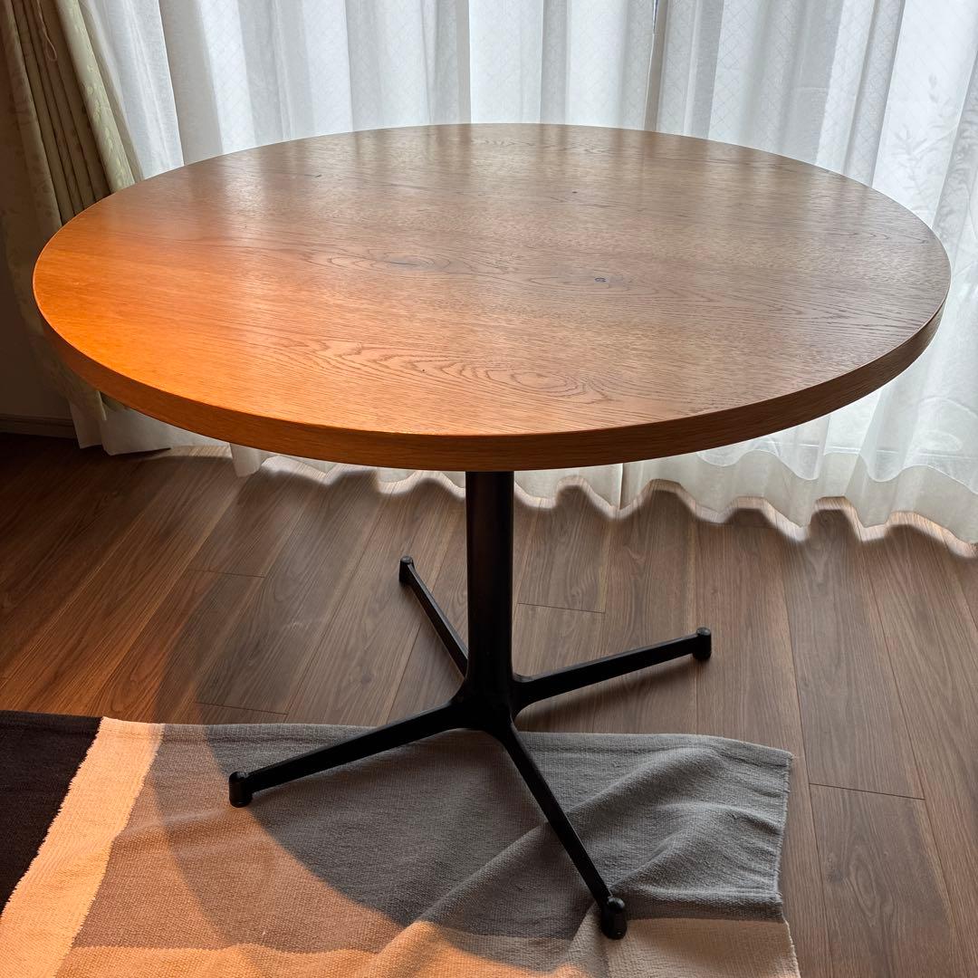 円形ダイニングテーブル 90cm ナチュラルウッド