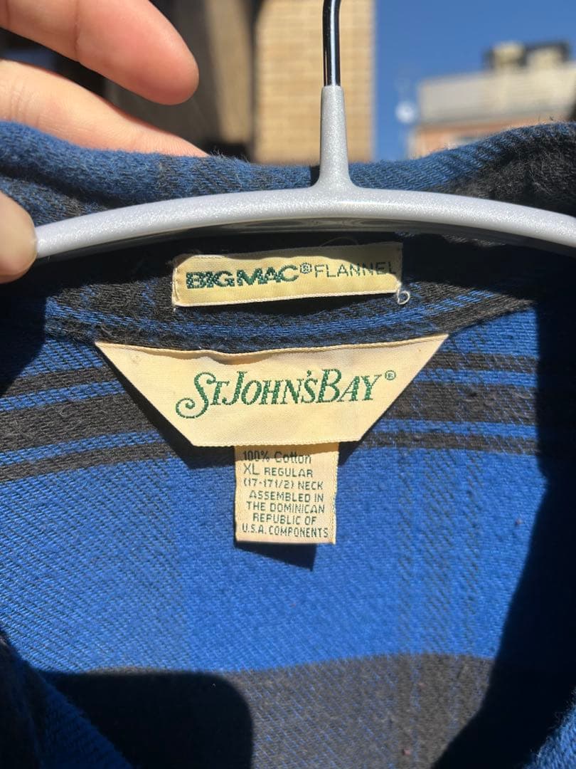 90s セントジョンズベイ　ネルシャツ