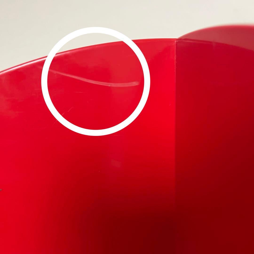 カルテルブックエンド、 ジオット・ストッピーノ、 イタリアモダン プラスチック赤