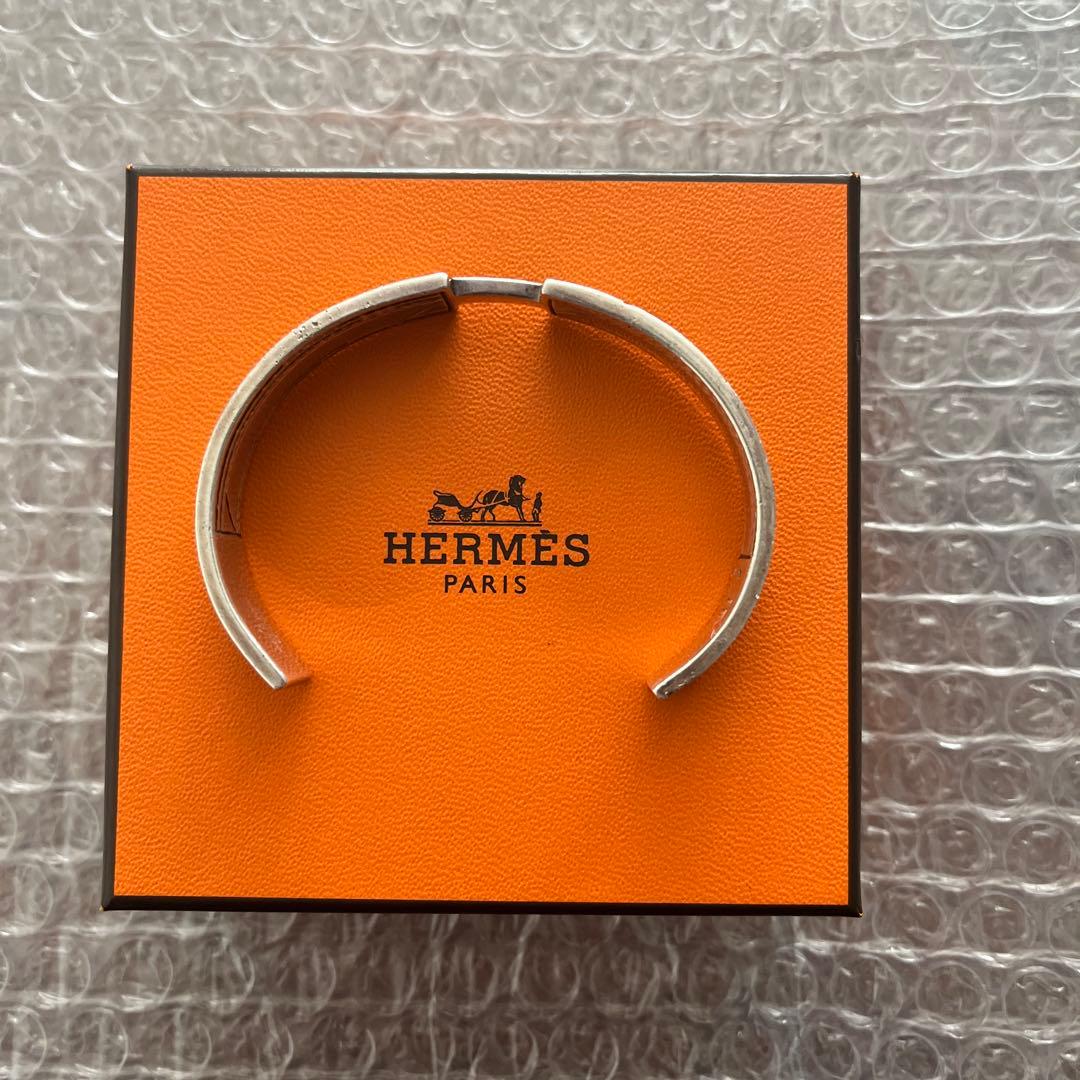 HERMES シルバーバングル T4