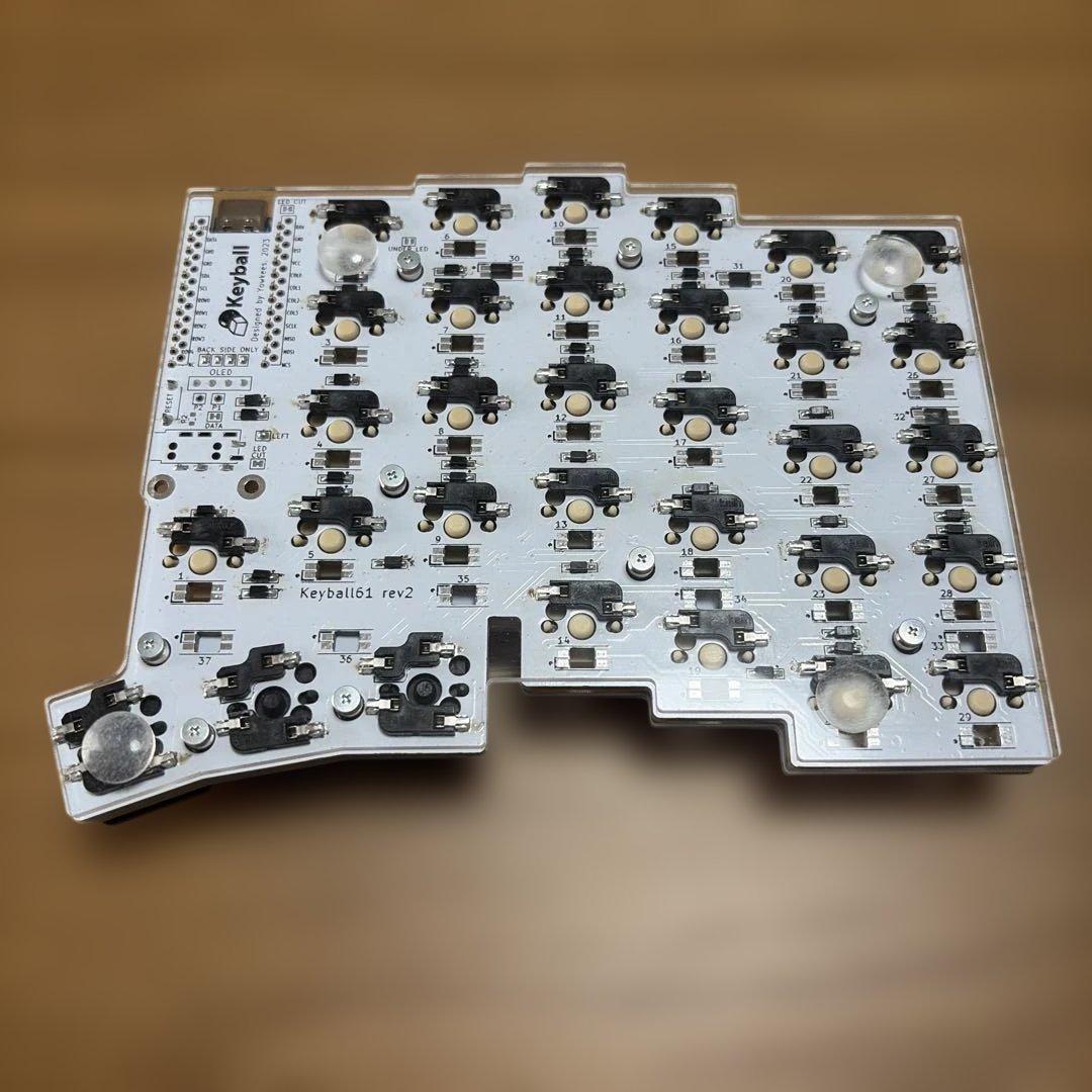 Keyball61 完成品 キースイッチ付き LEDなし