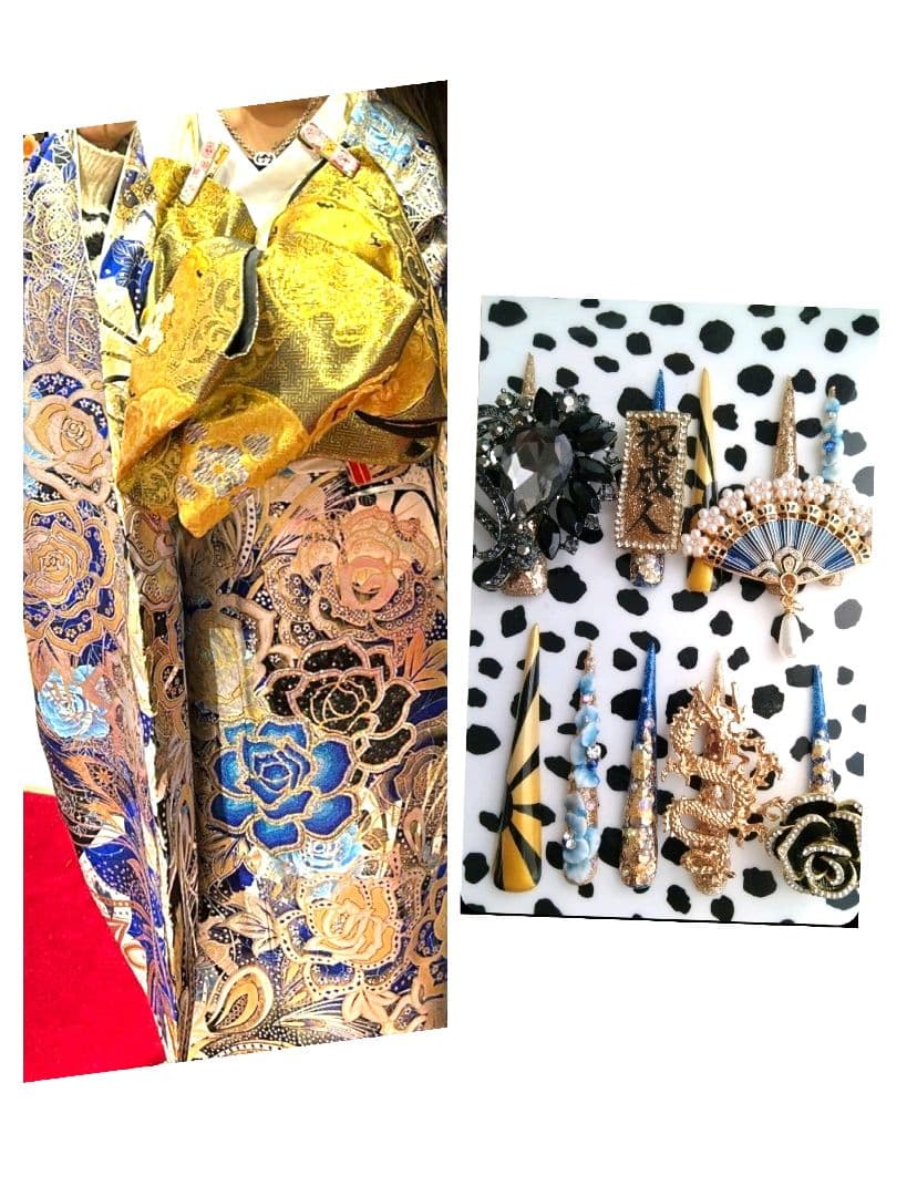 セーラームーン様 振袖オーダーギャルネイル