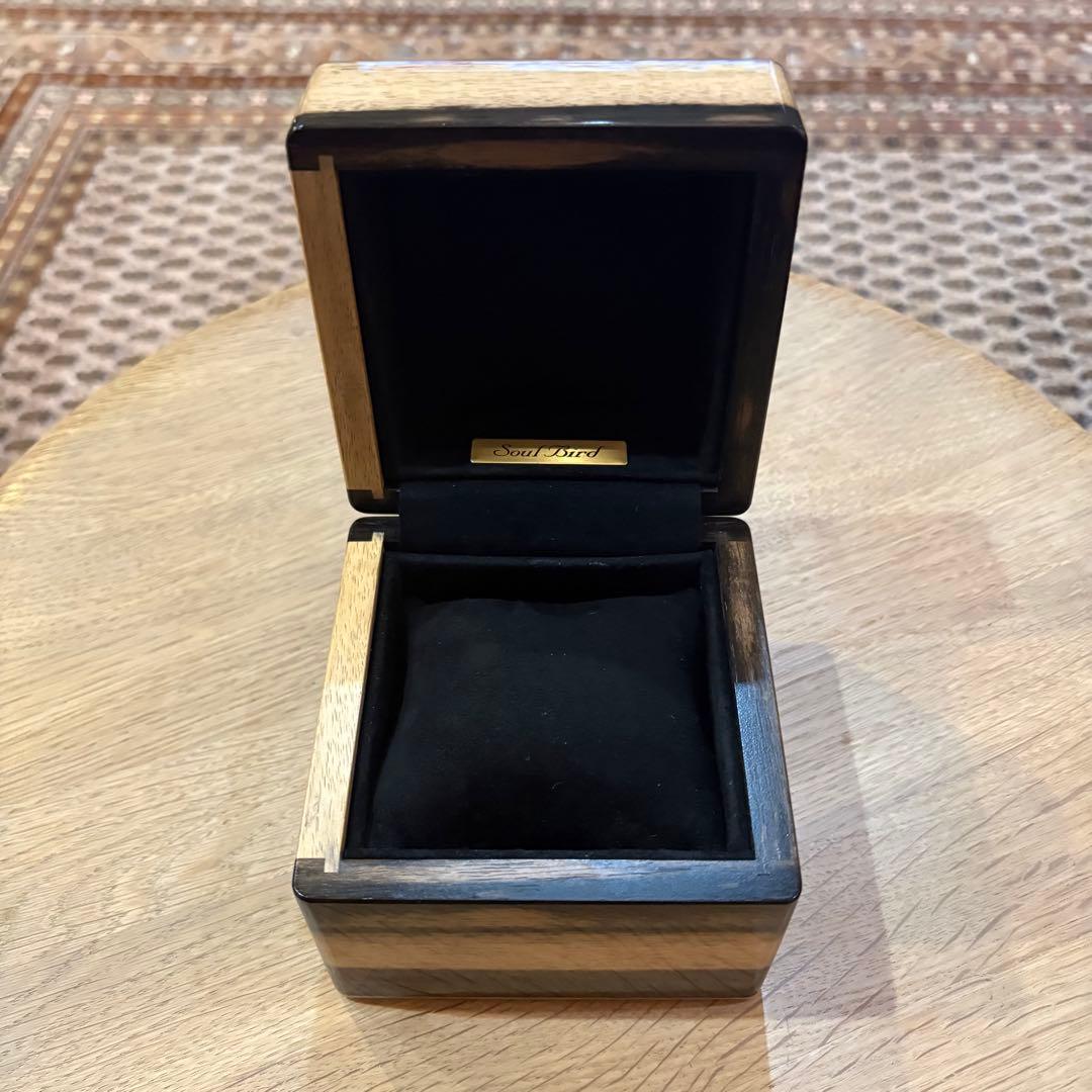 Soul Bird ソウルバード　時計ケース　黒柿　地中海放牧レザー黒色