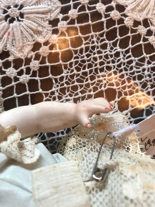 ハンドメイド ビスクドール❷ ドールスタンド付き