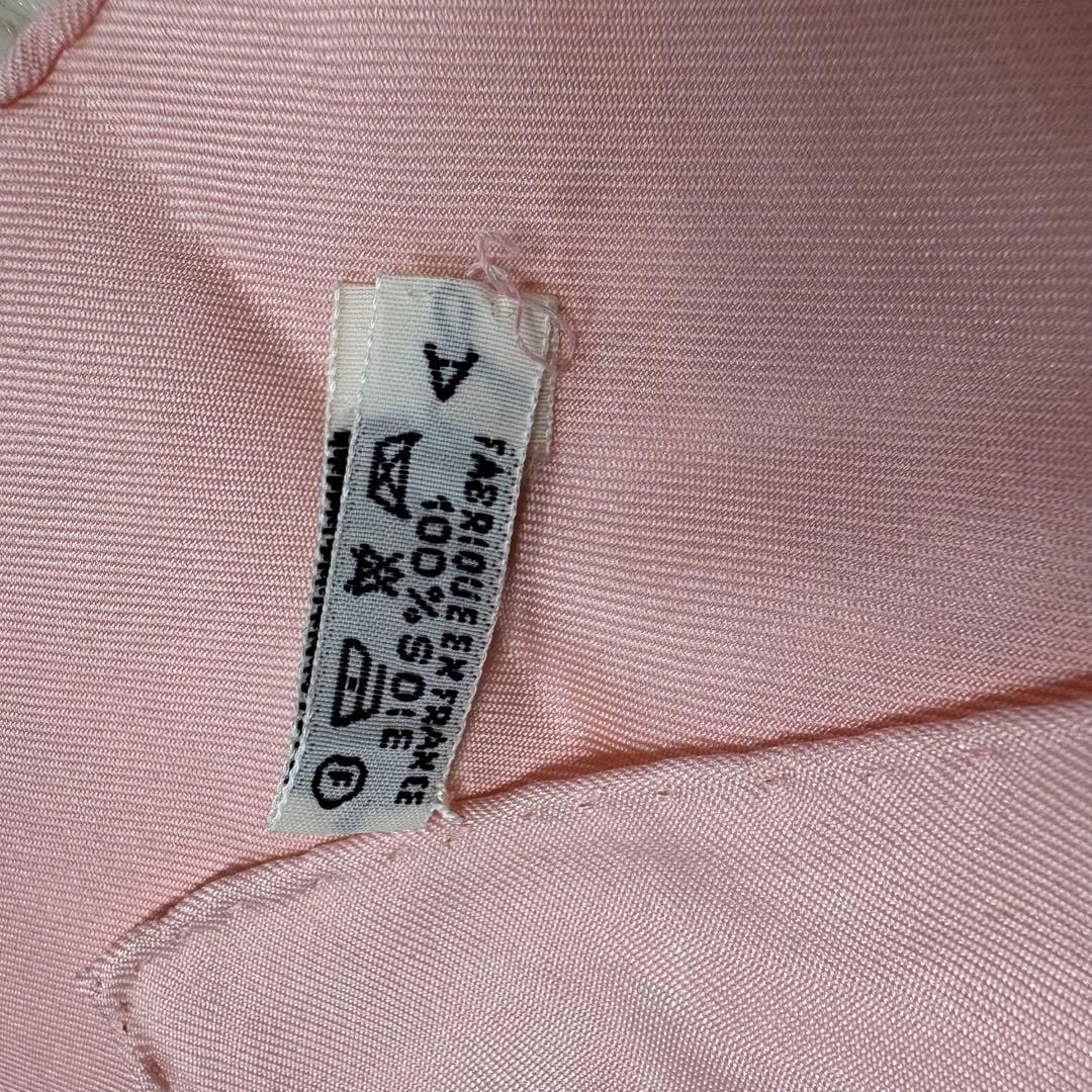 エルメス　カレ90 brides de gara スカーフ　ピンク