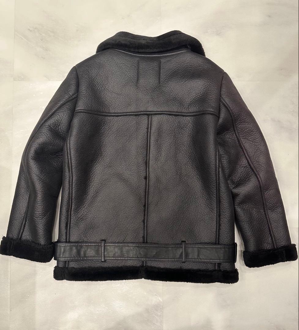 ZARA ブラックレザーライダースジャケット