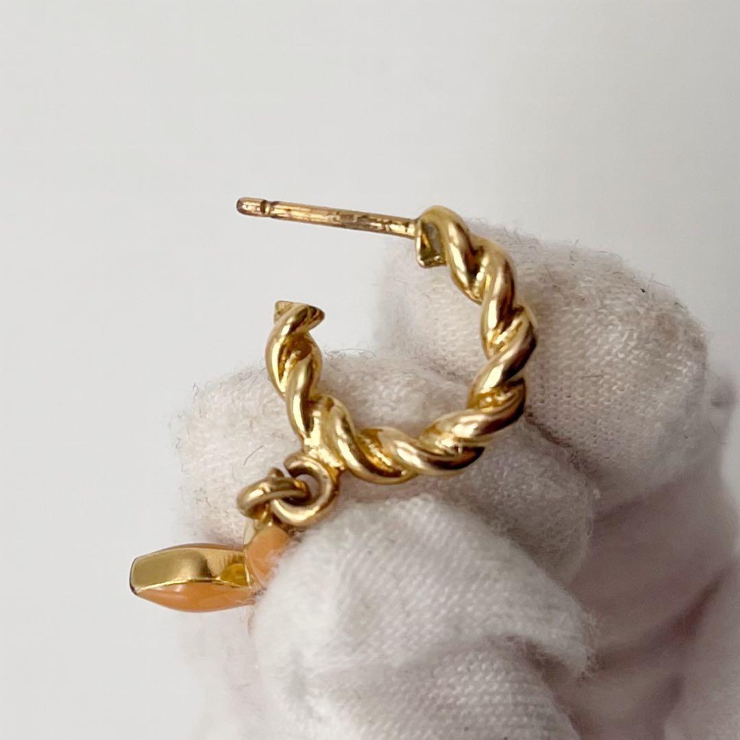 ルイヴィトン ブークル ドレイユ スウィート モノグラム ピアス 2個　ゴールド