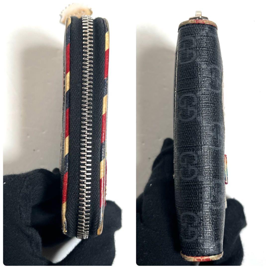 GUCCI ケース ラウンドジップ ナイトクーリエ GGスプリーム